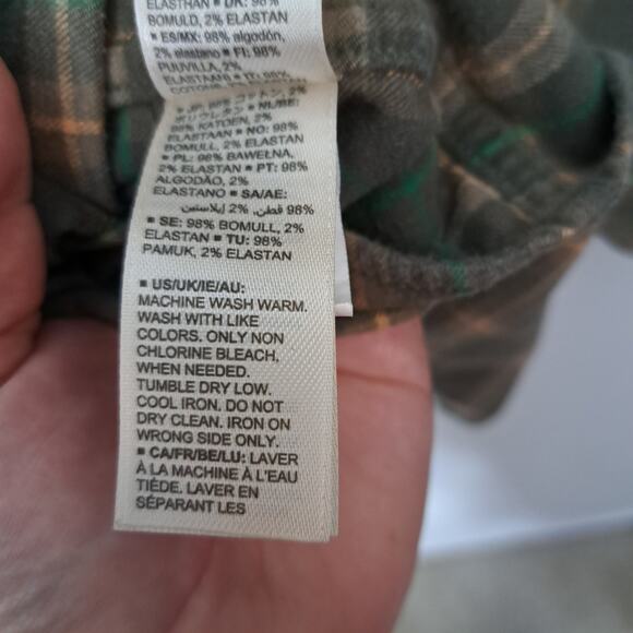 GOODTHREADS Green Plaid Button Down Long Sleeve Men's Large Tall - Picture 6 of 6